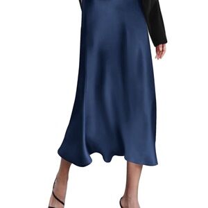 Elegant Navy Blue Women's Skirt